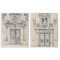 Stupell Industries Pencil Sketch Ornate Door 2 pc Framed Giclee Wall Art Set Design by June Erica Vess